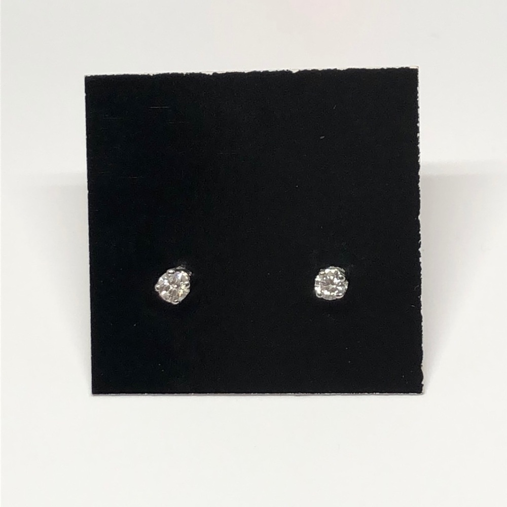 REAL DIAMONDS 1/10 cttw Round Diamond Earrings